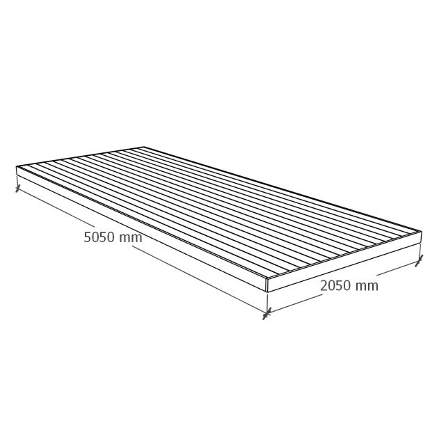 Deck 2x5m