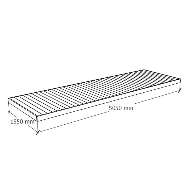 Deck 5x1.5m