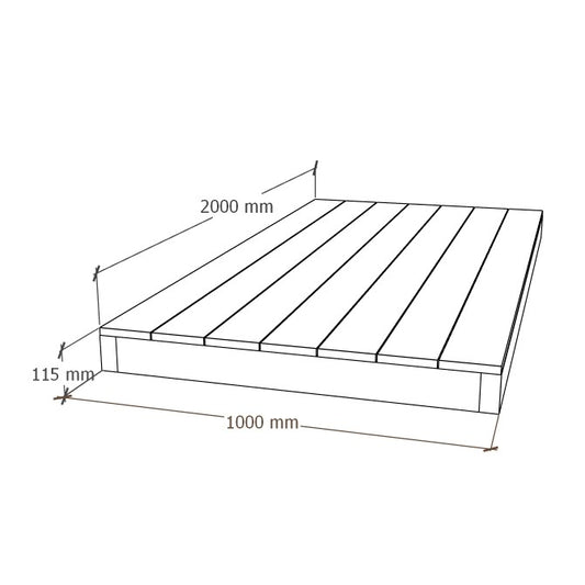 Komposiitti Terassielementti 1x2m