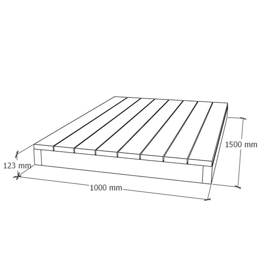 Terrassimoodul 1x1.5m