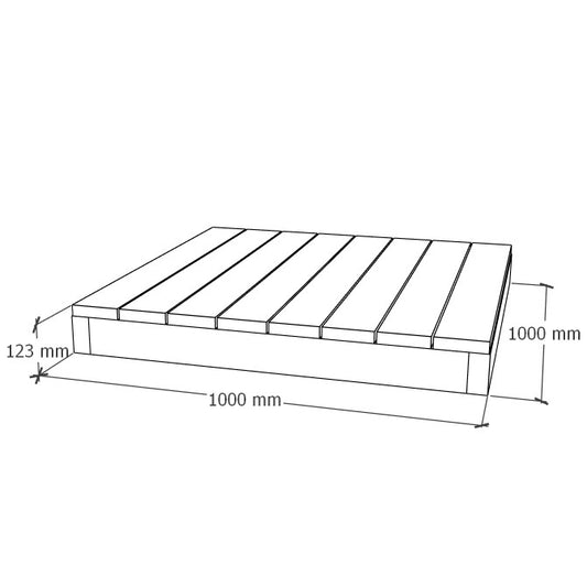 Terrassimoodul 1x1m