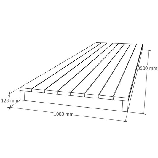 Terrassimoodul 1x3.5m