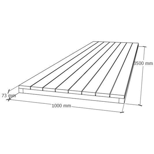 Põrandamoodul 1x3.5m
