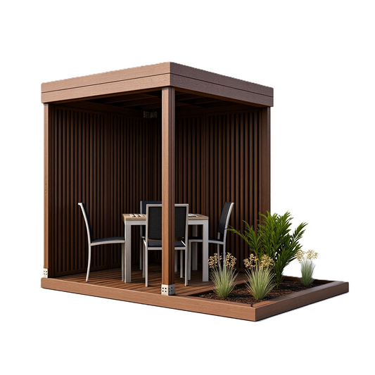 Sunroom with planter deck 3x2m