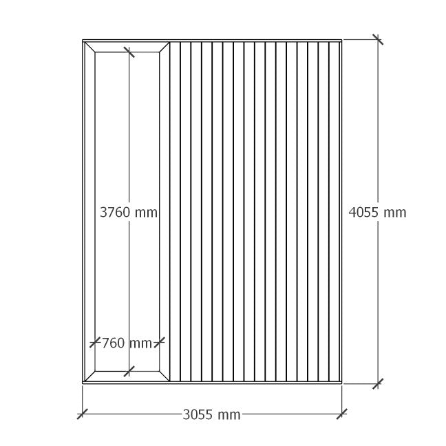 Planter deck 3x4m