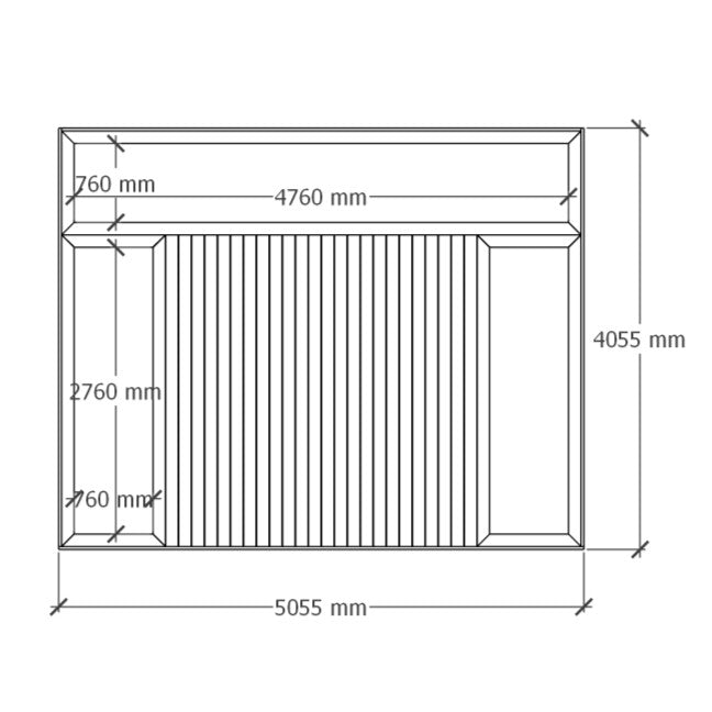 Planter deck 5x4m