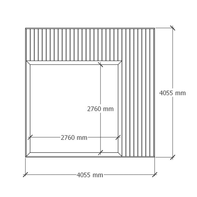Sandbox Deck 4x4m