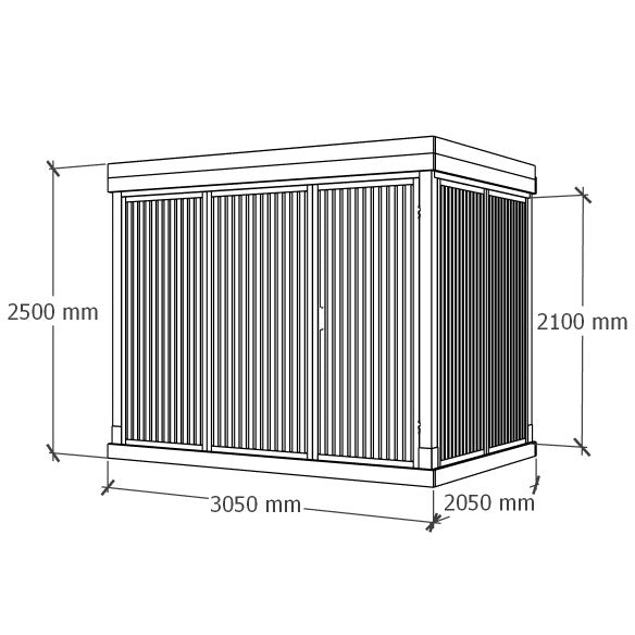 Shed 3x2m