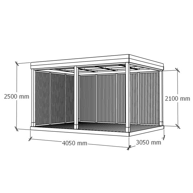 Varjualune 4x3m