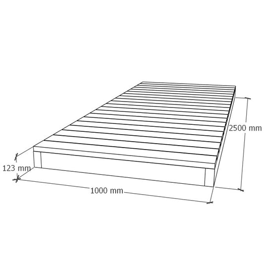 Terrassi käiguteemoodul 1x2.5m