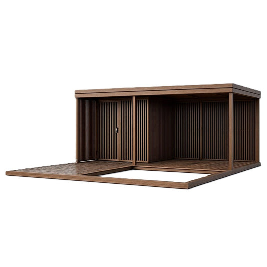 Katos varastolla ja hiekkalaatikolla terassilla 5x6m