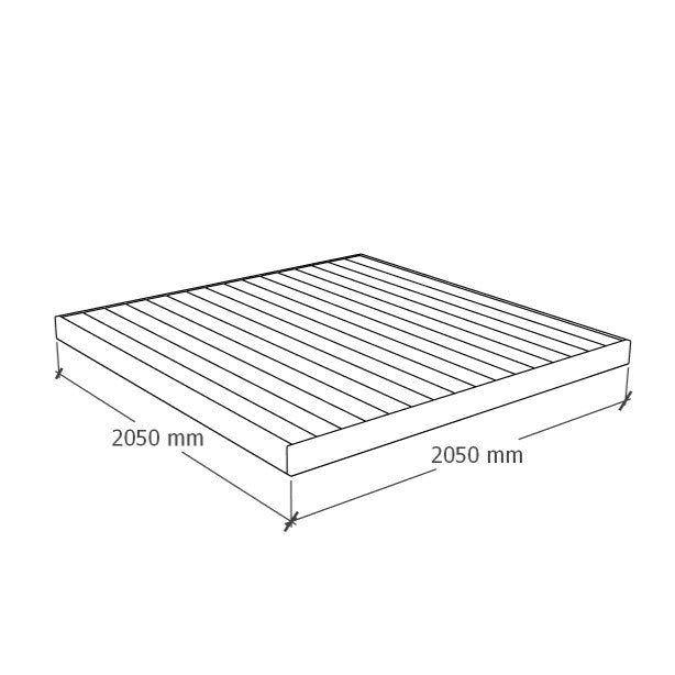 Terrass 2x2m