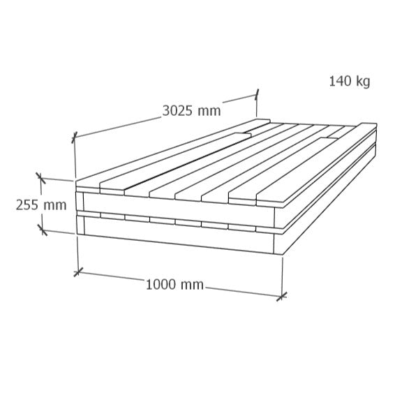 Terrass 2x3m