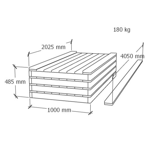 Deck 4x2m