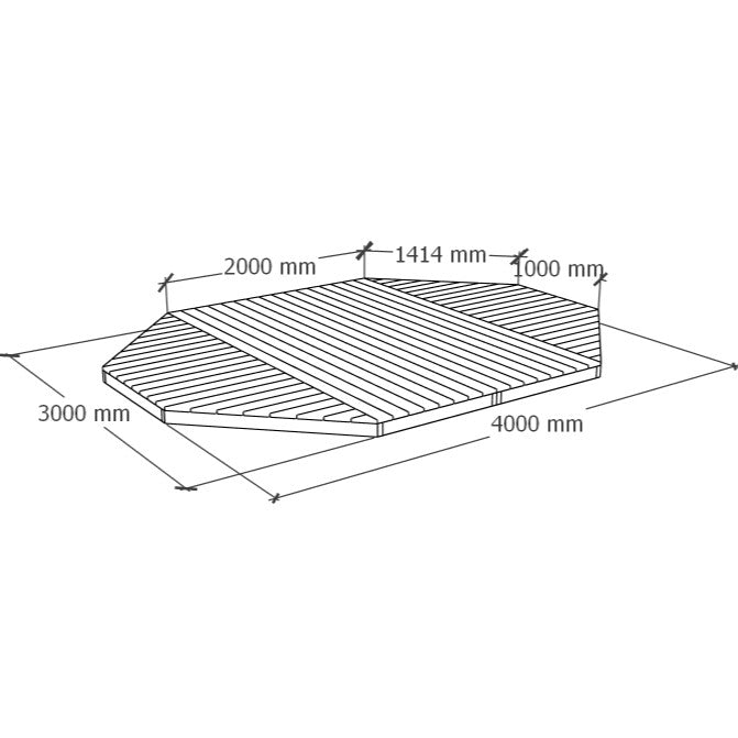 Custom-Shaped Deck 3x4m