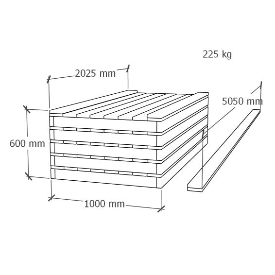 Terrass 5x2m