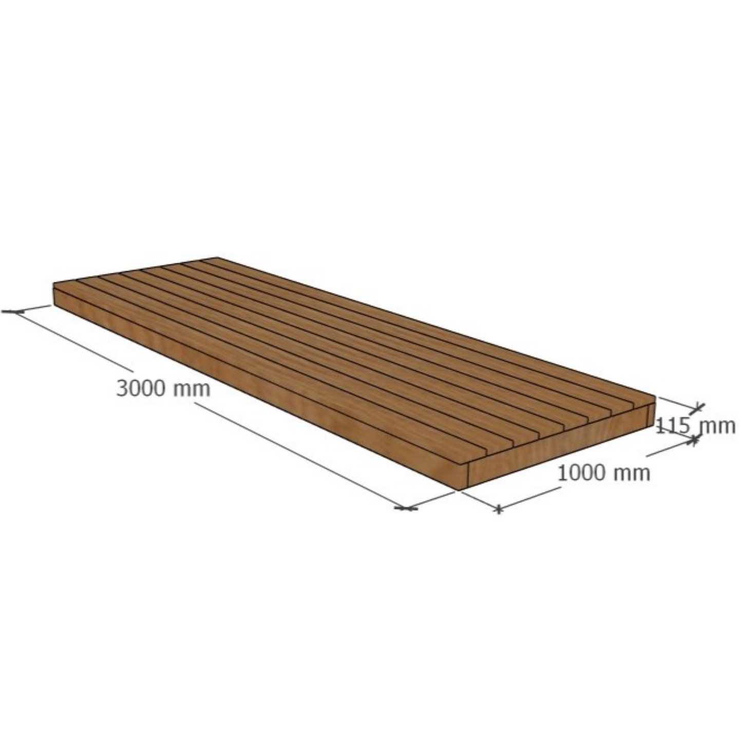 Deck Module 1x3m