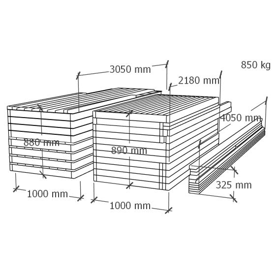 Varjualune panipaigaga 4x3m