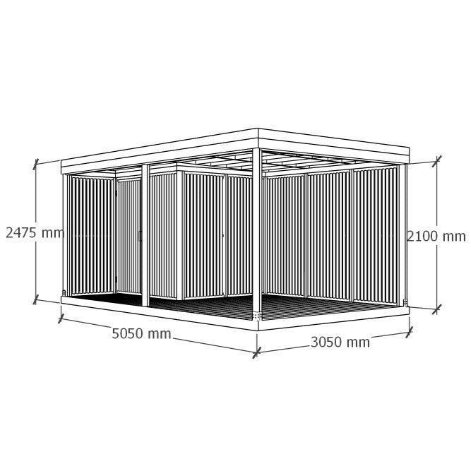 Sunroom with Storage 5x3m