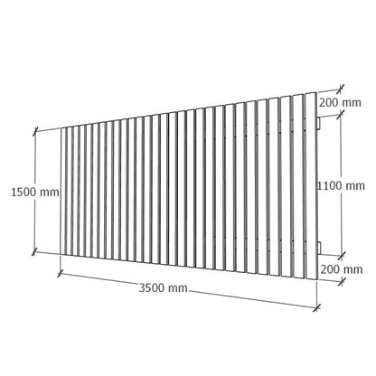 Aitaelementti 1.5x3.5m
