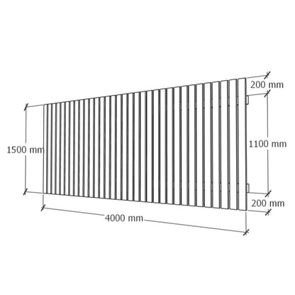 Aitaelementti 1.5x4m