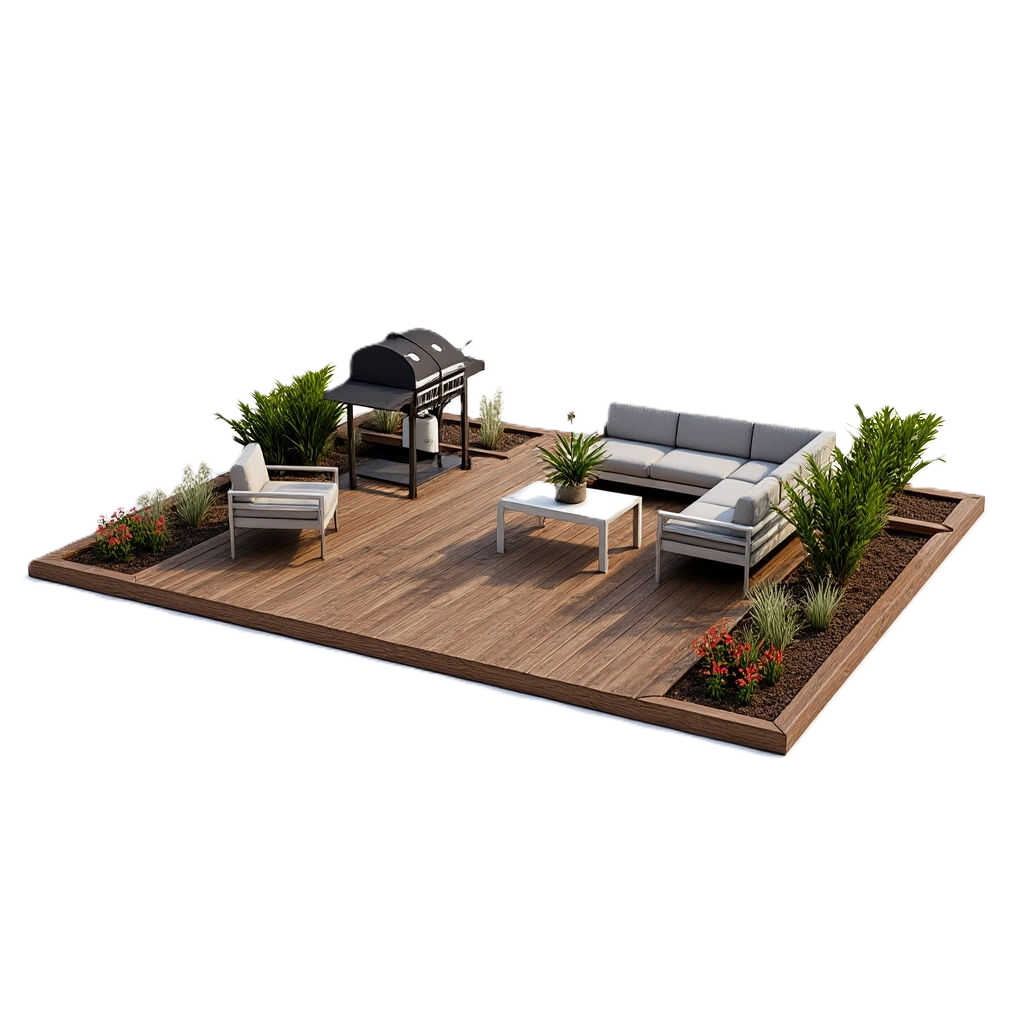 Planter deck 6x5m