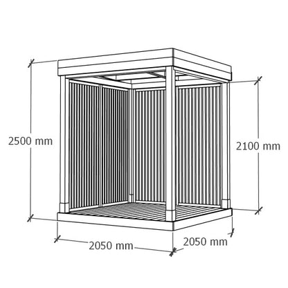 Varjualune 2x2m