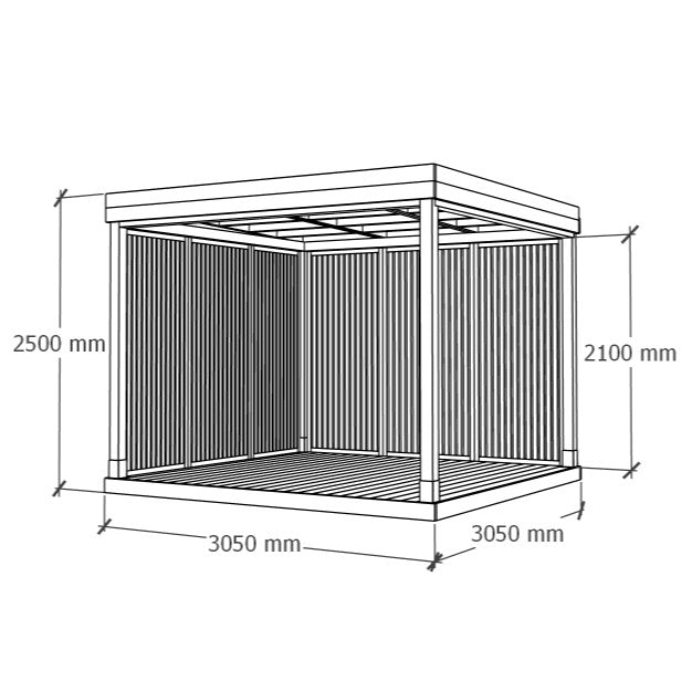 Varjualune 3x3m