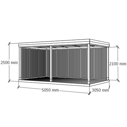 Varjualune 5x3m