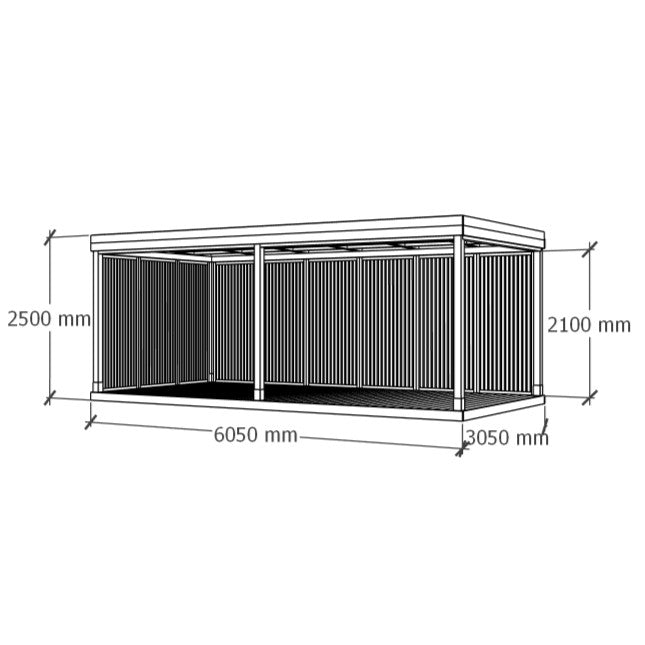 Varjualune 6x3m
