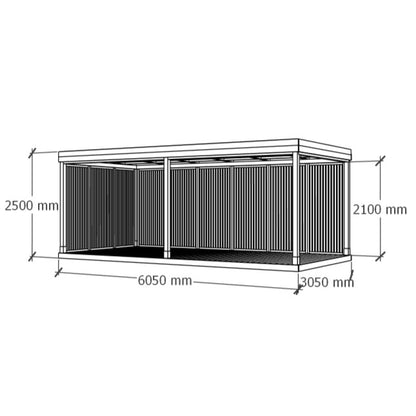 Varjualune 6x3m